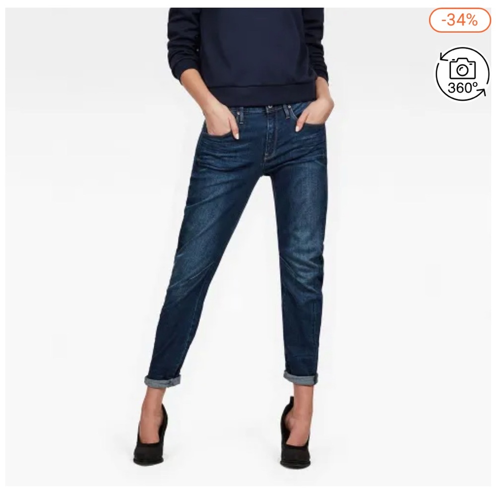 G-Star Women’s Arc 3D Low Boyfriend Jeans